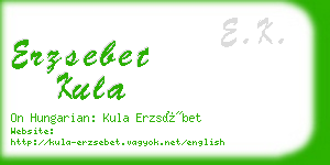 erzsebet kula business card